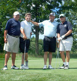 Phil Straniero, Don Zinn, Mike Sullivan, Jeff Boyd outside