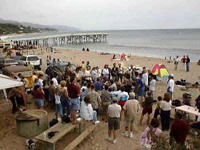 Beach party overview