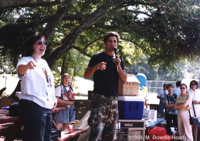 Auctioneers Betty and John